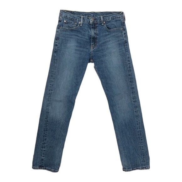 Levi's Women’s High Rise Straight Leg  Fit Jeans Size 10 Dark wash Stretch Denim - Picture 1 of 5